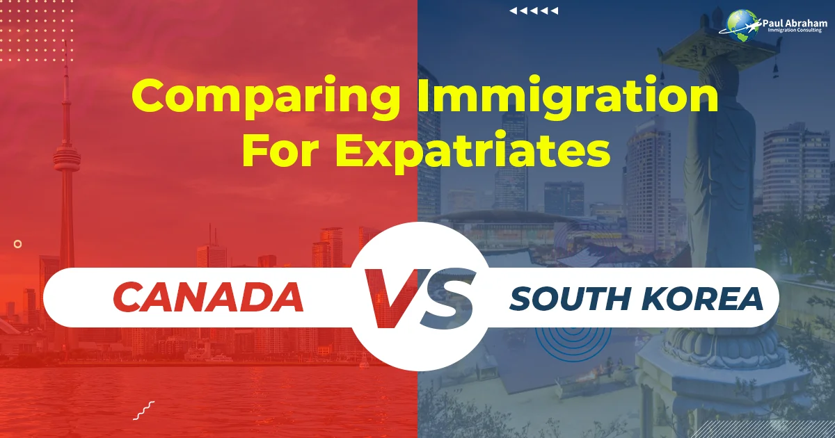Comparing Immigration between Canada and South Korea