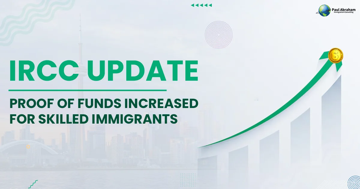 Banner image of Canada Immigration Update for Proof of Funds update