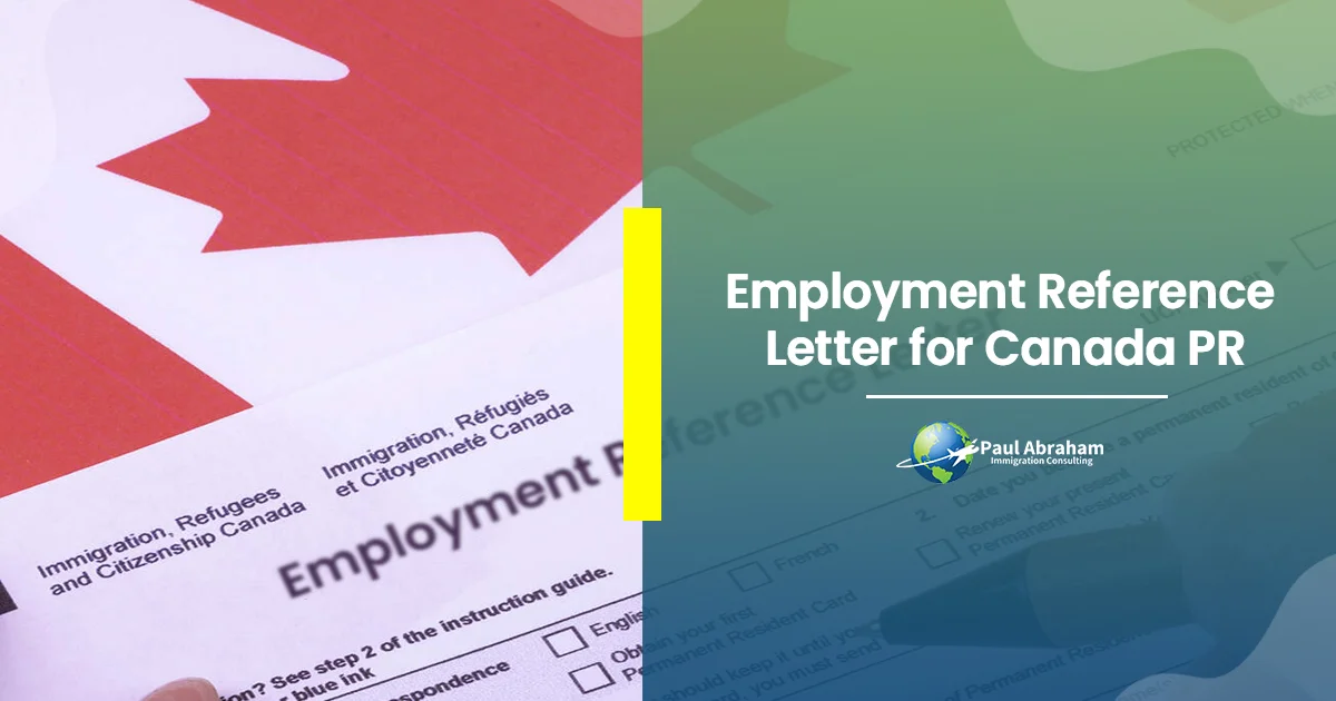 Employment Reference Letter for Canada PR visa