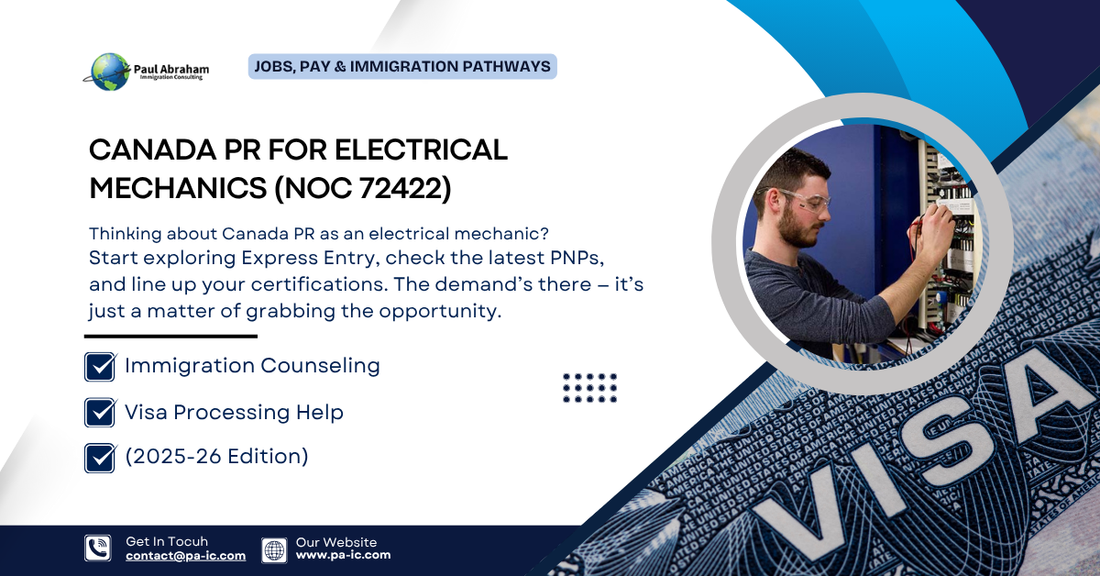 Canada PR for Electrical Mechanics (NOC 72422): Jobs, Pay & Immigration Pathways