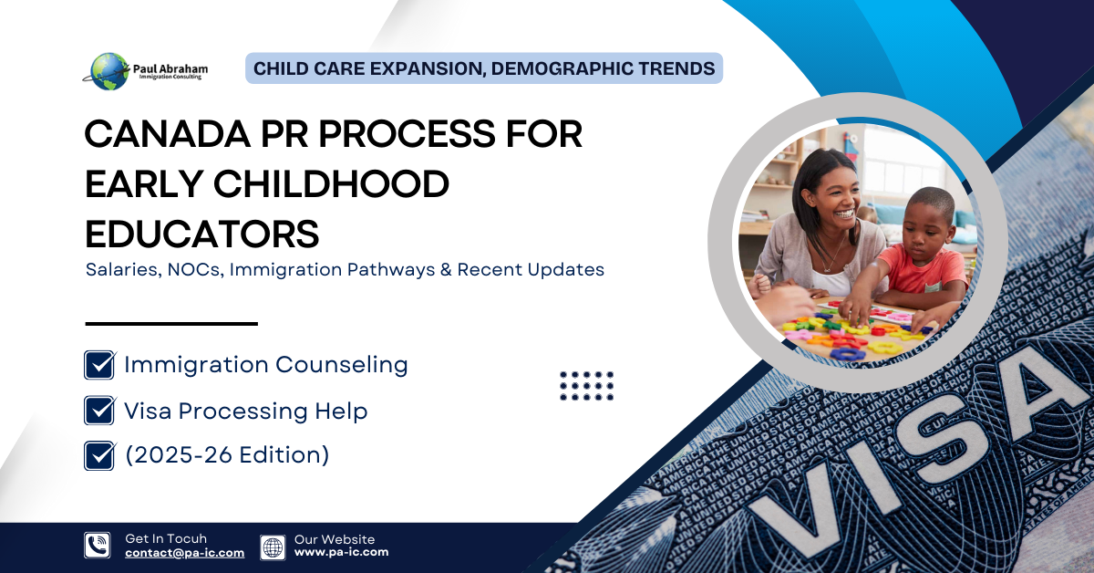 Canada PR Process for Early Childhood Educators (NOC 42202) : Salary