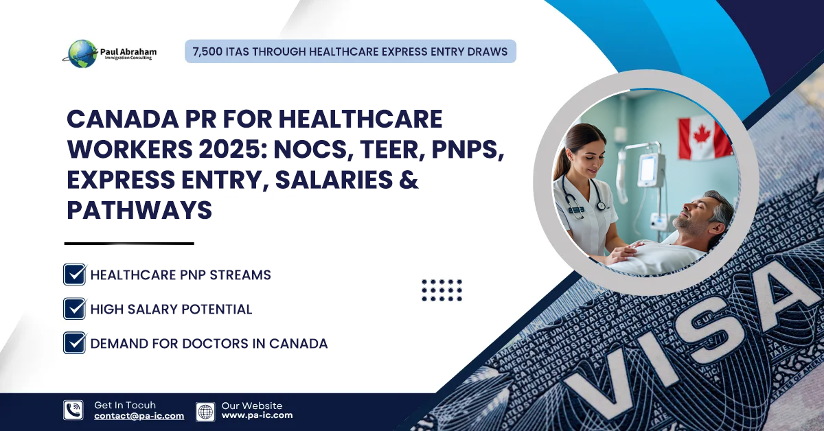 Canada PR for Healthcare Workers (2025): NOCs, TEER Categories, PNPs, Express Entry, Salaries & Pathways