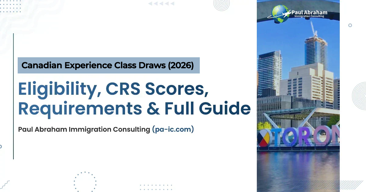Canadian Experience Class Draw For 2026 | CEC Invitations | CRS Score & Predictions