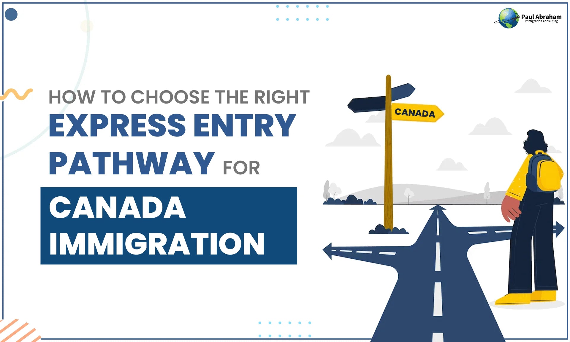 the image is of blog which describe how you can move to Canada permanently with Express Entry progra