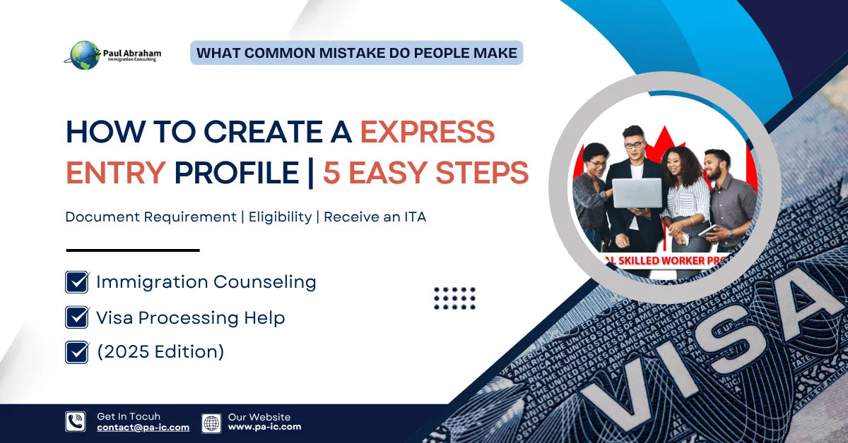 how to create express entry profile blog banner image 