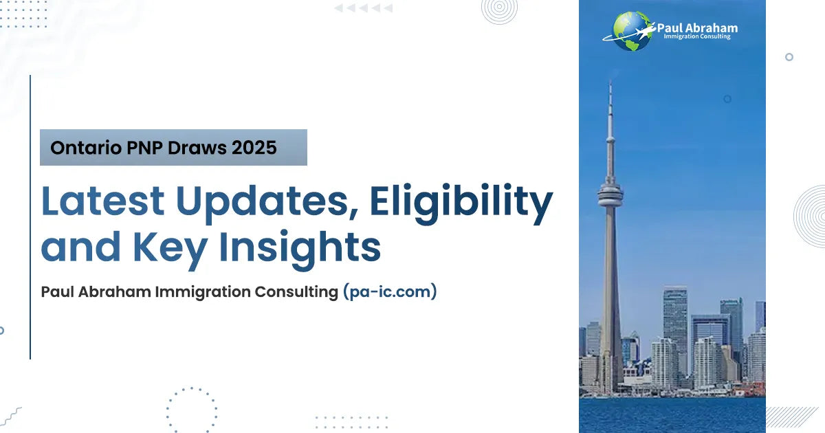 Ontario pnp latest draws update - crs score, invitations, immigration streams blog banner
