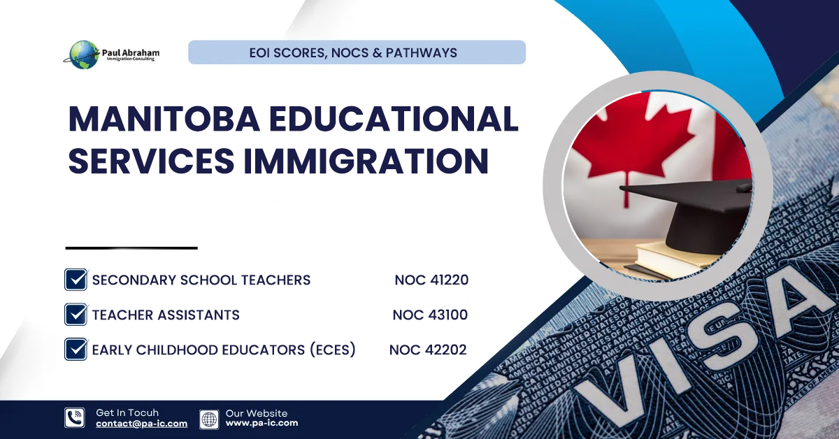 Manitoba Educational Services Immigration: EOI Scores, NOCs & Pathways