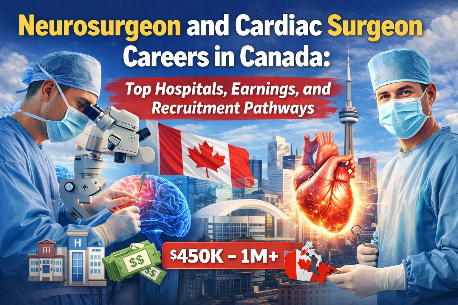 Neurosurgeon and Cardiac Surgeon Careers in Canada: Top Hospitals, Earnings, and Recruitment Pathways (2026 Guide)