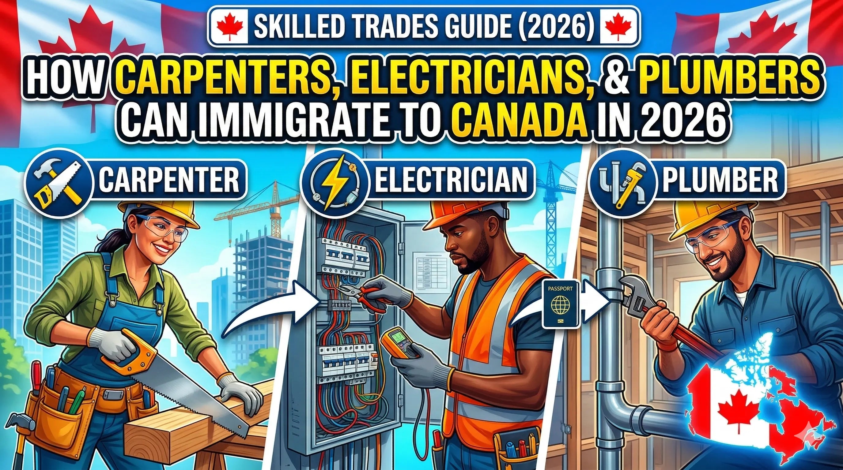 How Carpenters, Electricians, and Plumbers Can Immigrate to Canada in 2026 : Blueprint for Success